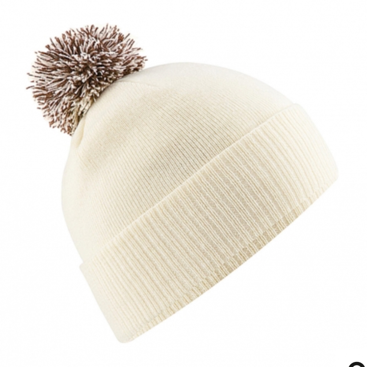 Beechfield Snowstar tupsupipo omalla logolla brodeerattuna
