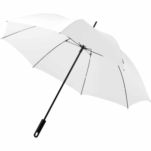 marksman-halo-sateenvarjo-valkoinen painatuksella