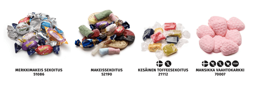 Karkkitölkki omalla logolla