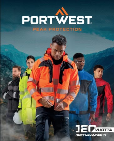 Portwest työvaatteet omalla logolla