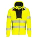 portwest-DX477-hi-vis-huppari-omalla-logolla