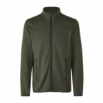 ID 0840 Cardigan stretch comfort fleecetakki omalla logolla