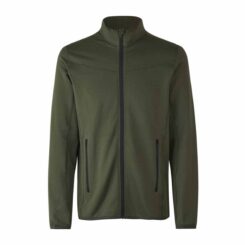 ID 0840 Cardigan stretch comfort fleecetakki omalla logolla