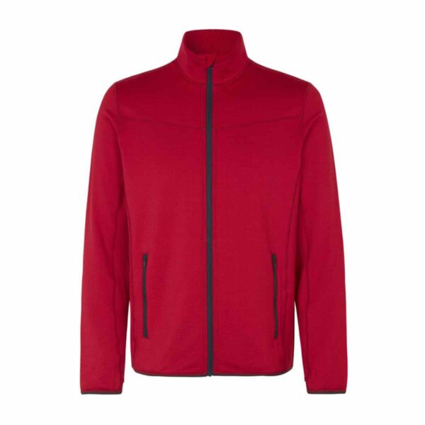 ID 0840 Cardigan stretch comfort fleecetakki omalla logolla
