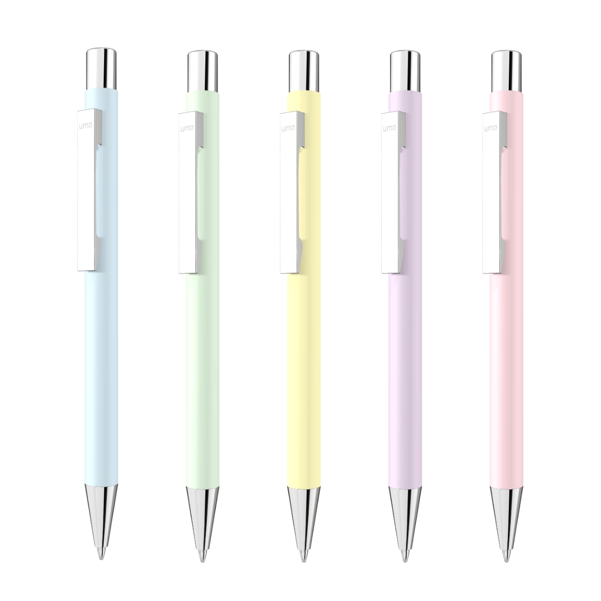 Uma straight gum pastel mainoskynä omalla logolla