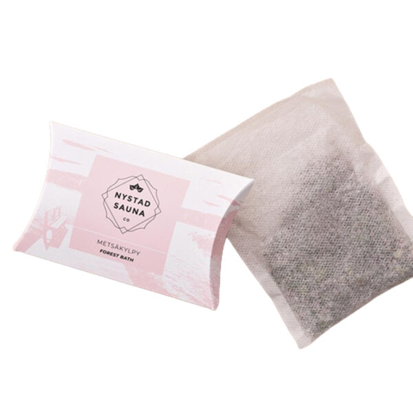 Nystad sauna metsäkylpy suolat omalla logolla