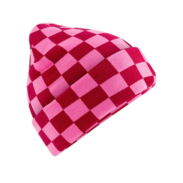 Beechfield shakkilauta pipo omalla logolla