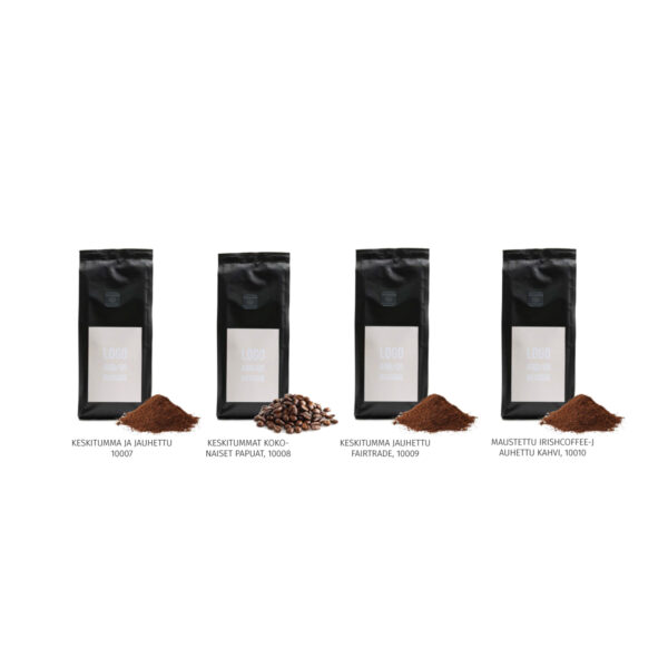 Kahvipakkaus omalla logolla