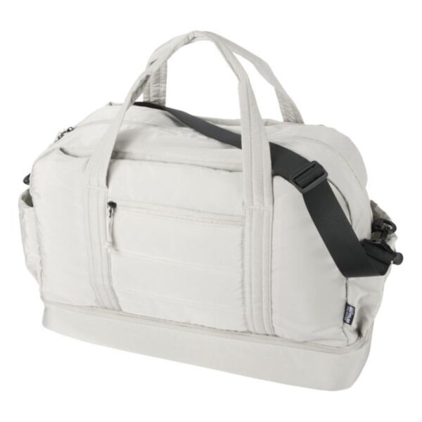 Puffer kierrätetty duffelilaukku omalla logolla