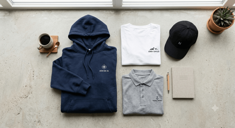 Mainostekstiilit omalla logolla