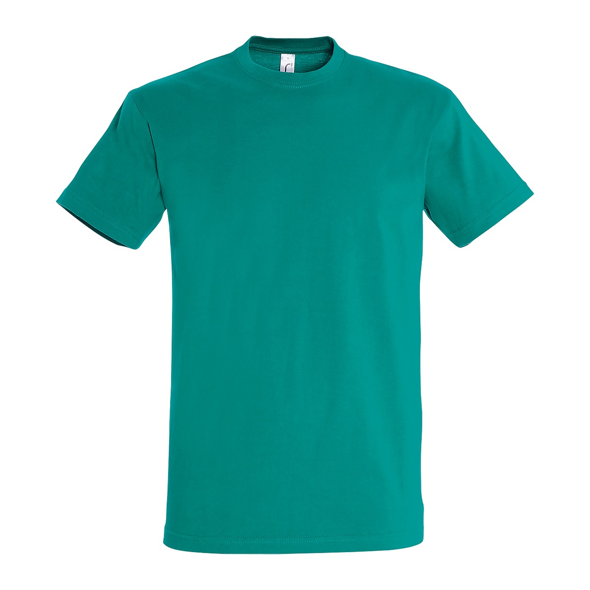 Sols Imperial T-paita Emerald omalla logolla painettuna