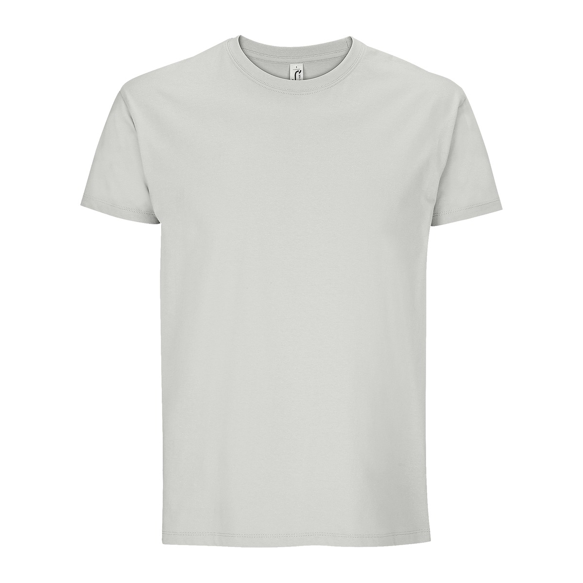 Sols Imperial T-paita Pure grey omalla logolla painettuna