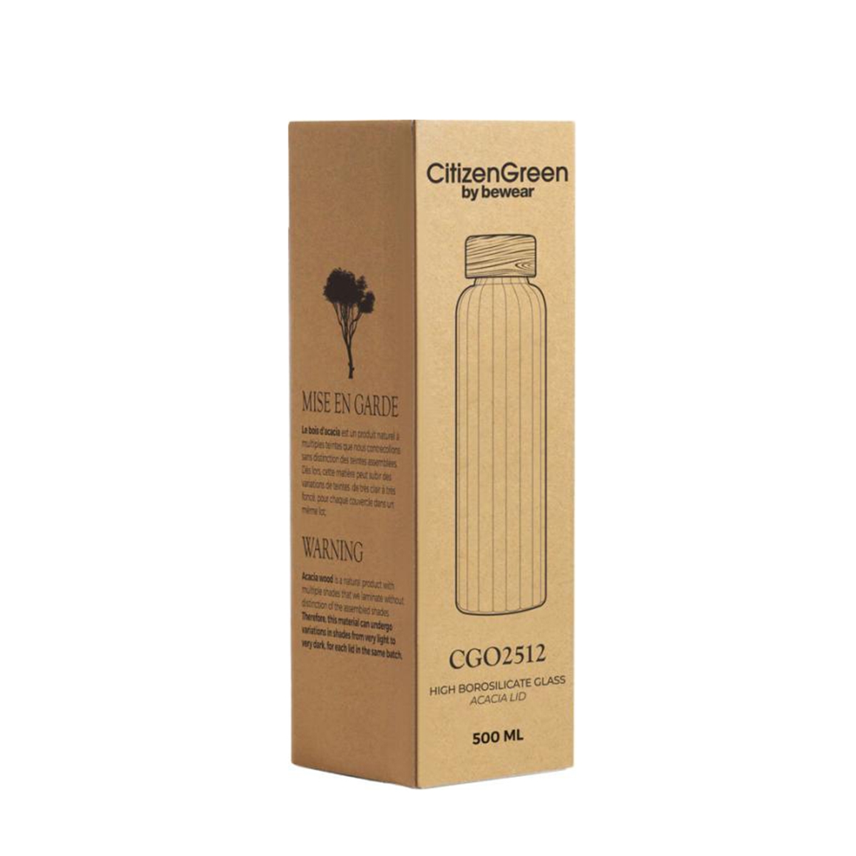 Citizen Green Purflow 550 ml juomapullo omalla logolla